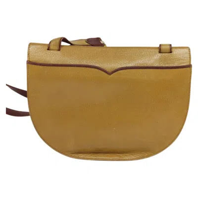 Pre-owned Cartier Must Line Yellow Leather Shoulder Bag ()