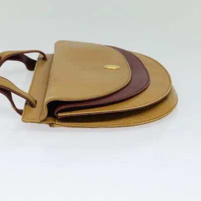 Pre-owned Cartier Must Line Yellow Leather Shoulder Bag ()
