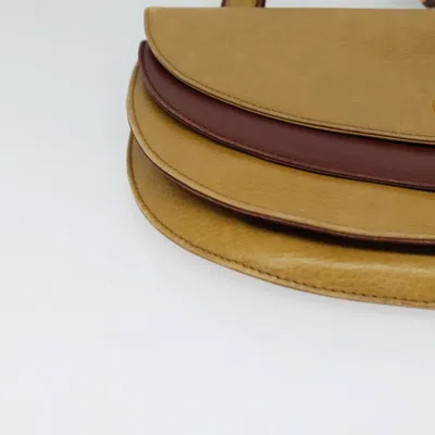 Pre-owned Cartier Must Line Yellow Leather Shoulder Bag ()