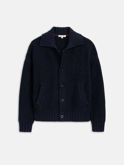 Alex Mill Casey Cardigan Jacket In Merino Wool In Blue