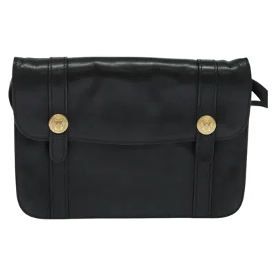 Pre-owned Celine Céline Black Leather Shoulder Bag ()
