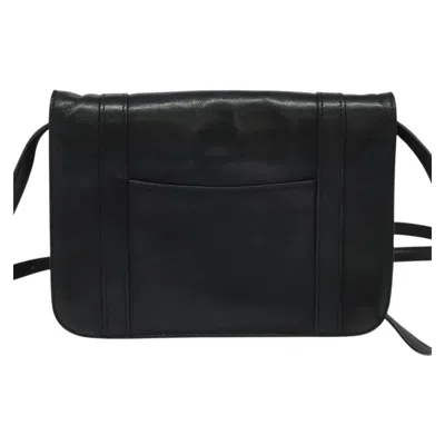 Pre-owned Celine Céline Black Leather Shoulder Bag ()