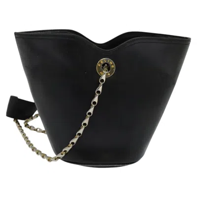 Pre-owned Celine Céline Black Leather Shoulder Bag ()