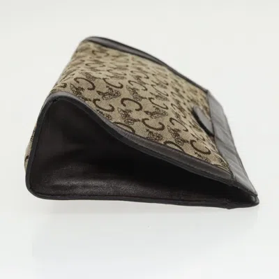 Pre-owned Celine Céline C Brown Canvas Clutch Bag ()