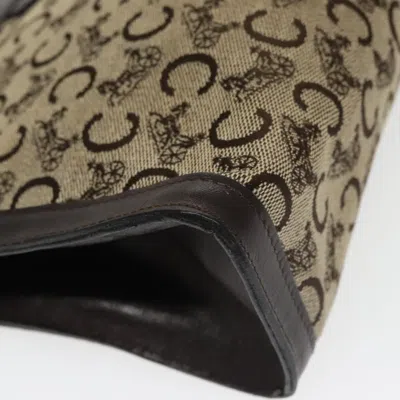 Pre-owned Celine Céline C Brown Canvas Clutch Bag ()