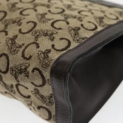 Pre-owned Celine Céline C Brown Canvas Clutch Bag ()