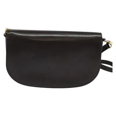 Pre-owned Celine Céline Horse Carriage Brown,gold Leather Shoulder Bag ()
