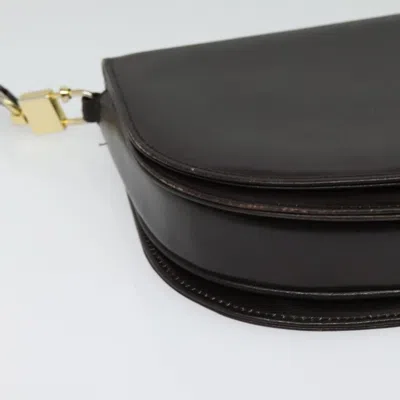 Pre-owned Celine Céline Horse Carriage Brown,gold Leather Shoulder Bag ()