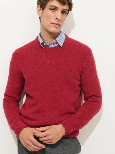 Alex Mill Donegal Crewneck Sweater In Red