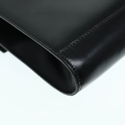 Pre-owned Celine Céline Logo Du Cercle Black Leather Shoulder Bag ()