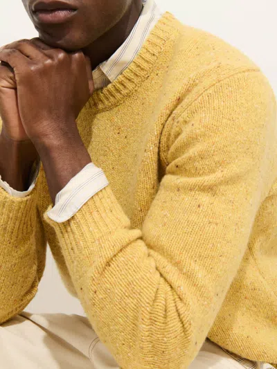 Alex Mill Donegal Crewneck Sweater In Yellow