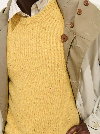 Alex Mill Donegal Crewneck Sweater In Yellow