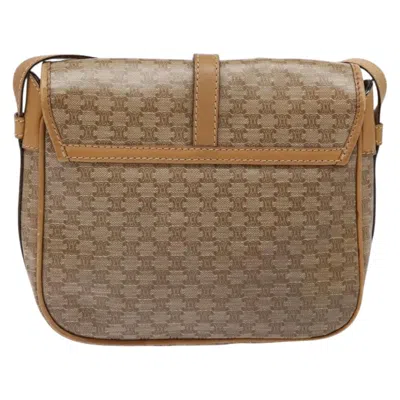 Pre-owned Celine Céline Macadam Beige Canvas Shoulder Bag ()