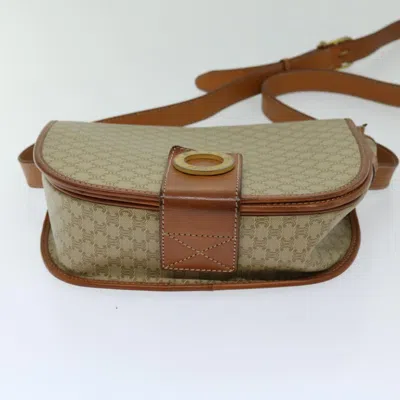 Pre-owned Celine Céline Macadam Beige Canvas Shoulder Bag ()