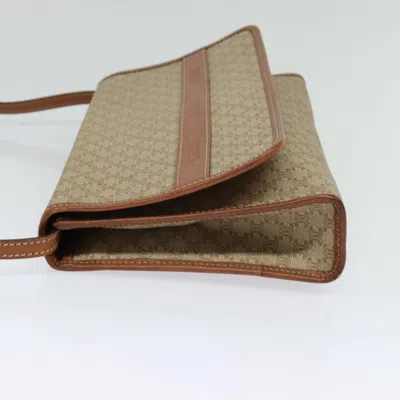 Pre-owned Celine Céline Macadam Beige Canvas Shoulder Bag ()