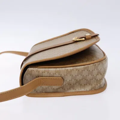 Pre-owned Celine Céline Macadam Beige Canvas Shoulder Bag ()