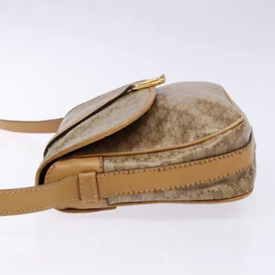Pre-owned Celine Céline Macadam Beige Canvas Shoulder Bag ()