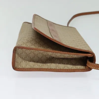 Pre-owned Celine Céline Macadam Beige Canvas Shoulder Bag ()