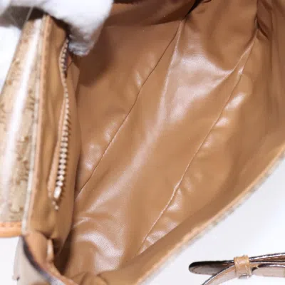 Pre-owned Celine Céline Macadam Beige Canvas Shoulder Bag ()