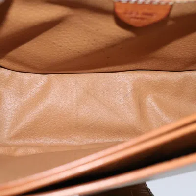 Pre-owned Celine Céline Macadam Beige Canvas Shoulder Bag ()