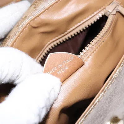 Pre-owned Celine Céline Macadam Beige Canvas Shoulder Bag ()