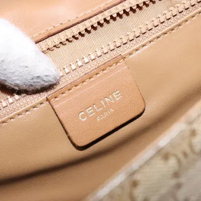Pre-owned Celine Céline Macadam Beige Canvas Shoulder Bag ()