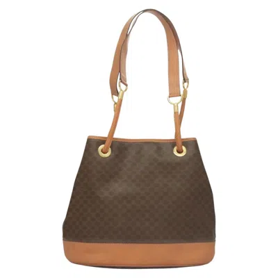 Pre-owned Celine Céline Macadam Brown Canvas Shoulder Bag ()
