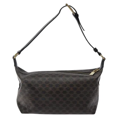 Pre-owned Celine Céline Macadam Brown Canvas Shoulder Bag ()