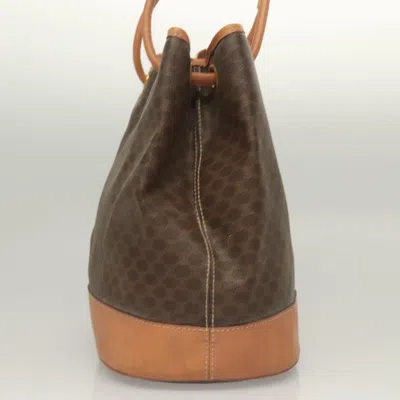 Pre-owned Celine Céline Macadam Brown Canvas Shoulder Bag ()