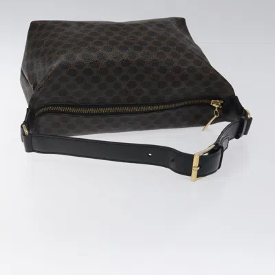 Pre-owned Celine Céline Macadam Brown Canvas Shoulder Bag ()