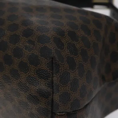Pre-owned Celine Céline Macadam Brown Canvas Shoulder Bag ()