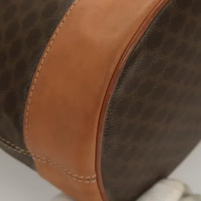 Pre-owned Celine Céline Macadam Brown Canvas Shoulder Bag ()