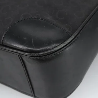 Pre-owned Celine Céline Macadam Black Canvas Shoulder Bag ()