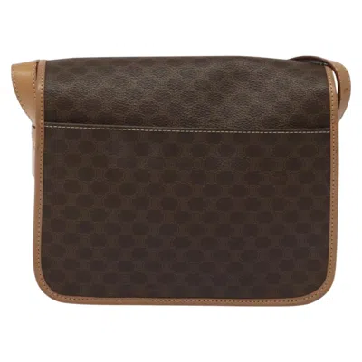 Pre-owned Celine Céline Macadam Brown Canvas Shoulder Bag ()