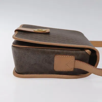 Pre-owned Celine Céline Macadam Brown Canvas Shoulder Bag ()