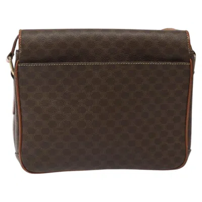 Pre-owned Celine Céline Macadam Brown Canvas Shoulder Bag ()