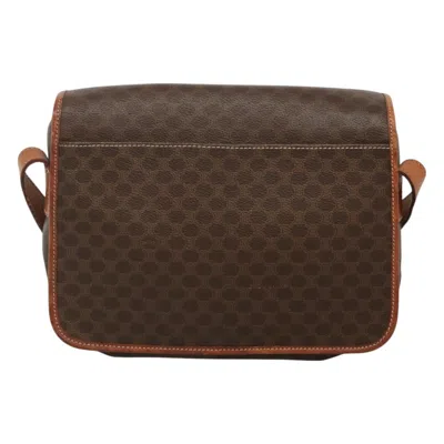 Pre-owned Celine Céline Macadam Brown Canvas Shoulder Bag ()