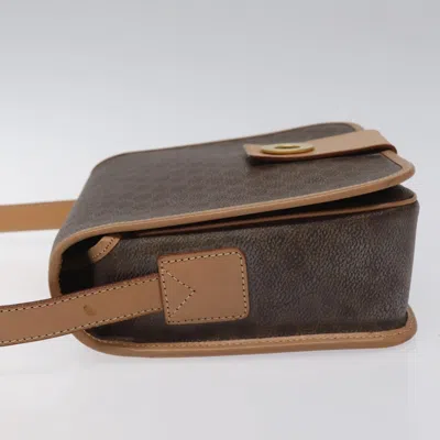 Pre-owned Celine Céline Macadam Brown Canvas Shoulder Bag ()