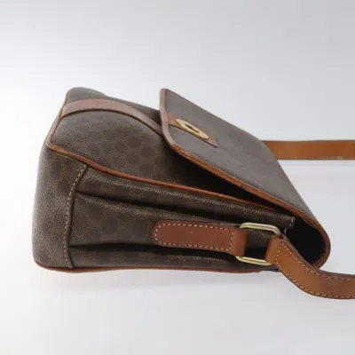Pre-owned Celine Céline Macadam Brown Canvas Shoulder Bag ()