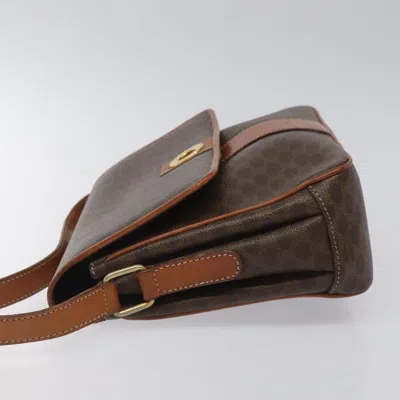 Pre-owned Celine Céline Macadam Brown Canvas Shoulder Bag ()