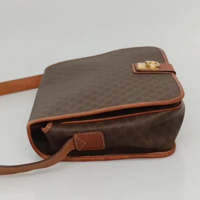 Pre-owned Celine Céline Macadam Brown Canvas Shoulder Bag ()