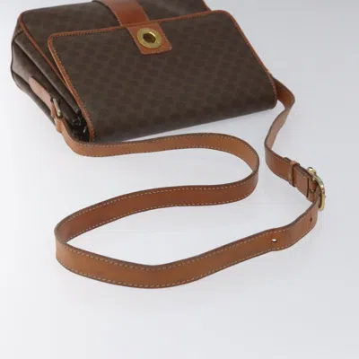 Pre-owned Celine Céline Macadam Brown Canvas Shoulder Bag ()