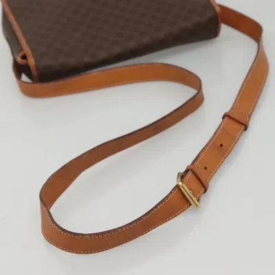 Pre-owned Celine Céline Macadam Brown Canvas Shoulder Bag ()
