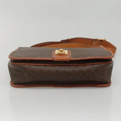 Pre-owned Celine Céline Macadam Brown Canvas Shoulder Bag ()