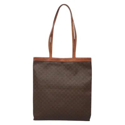 Pre-owned Celine Céline Macadam Brown Canvas Tote Bag ()