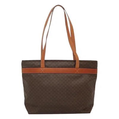 Pre-owned Celine Céline Macadam Brown Canvas Tote Bag ()