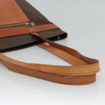 Pre-owned Celine Céline Macadam Brown Canvas Tote Bag ()