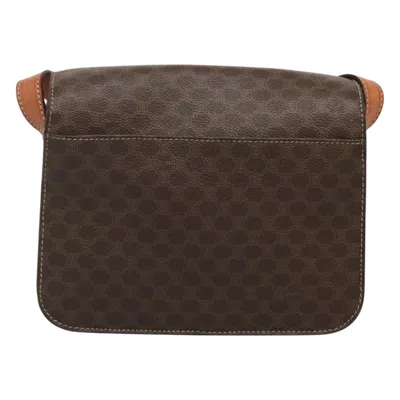 Pre-owned Celine Céline Macadam Brown Canvas Shoulder Bag ()