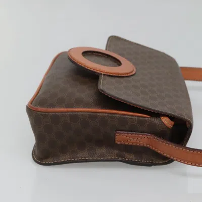 Pre-owned Celine Céline Macadam Brown Canvas Shoulder Bag ()