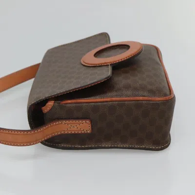 Pre-owned Celine Céline Macadam Brown Canvas Shoulder Bag ()